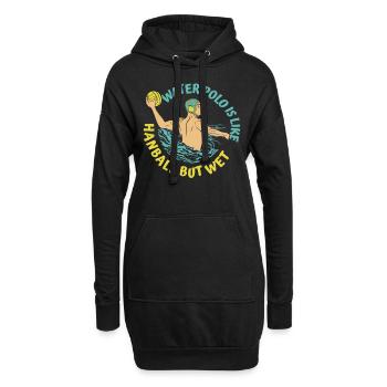 Wasserball Water Polo Sport - Sweat-shirt à capuche long Femme - noir - Devant