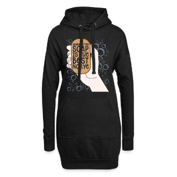 Soapmaking Handcrafted Soap Is The Saponification - Hoodie Dress - black - Front
