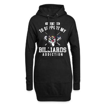 Billards Billard Player Ball I Only - Sweat-shirt à capuche long Femme - noir - Devant