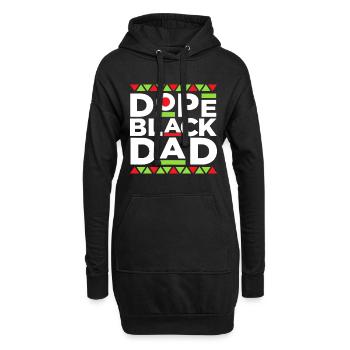 Black Dad Matter Black History Month Pride Fathers - Hoodie-Kleid - Schwarz - Vorne