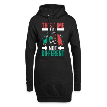 Actions Actionnaire Investisseur - Sweat-shirt à capuche long Femme - noir - Devant