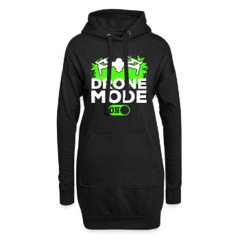 Mode drone activé - Quadcopter Drone Pilot Drone Flyin - Sweat-shirt à capuche long Femme - noir - Devant