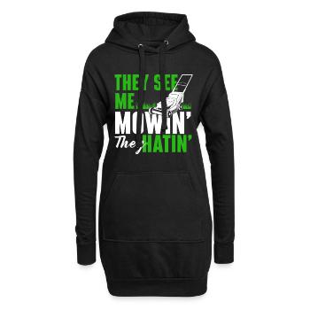 Ils me voient Mowin Ils Haïns - Jardinage Pelouse Mowe - Sweat-shirt à capuche long Femme - noir - Devant
