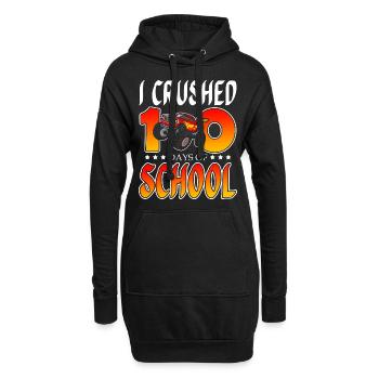 Ich Habe 100 Tage Der Schule Zerschlagen Truck - Hoodie-Kleid - Schwarz - Vorne