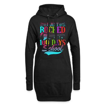 I Just Rocked 100 Tage Schule Gitarrist Gitarre - Hoodie-Kleid - Schwarz - Vorne