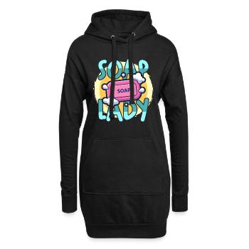 Soapmaking Soap Lady Handicrafts Saponifications - Hoodie Dress - black - Front