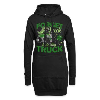 Oubliez le bonheur Montez mon camion Dinosaur St. - Sweat-shirt à capuche long Femme - noir - Devant