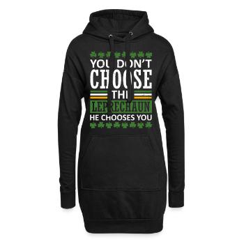 Les vibrations Leprechaun-st.-patrick’s-day-vibes que vous recherchez - Sweat-shirt à capuche long Femme - noir - Devant