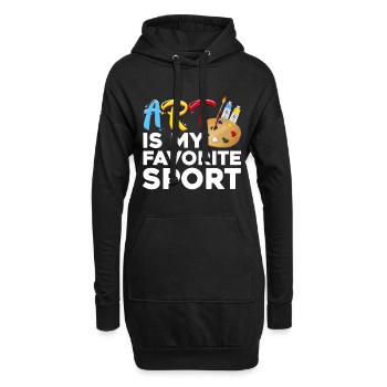 Coole Kunst für Männer Frauen Künstler Maler Kunstlehrer - Hoodie-Kleid - Schwarz - Vorne