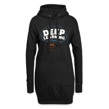 Programmeur d’apprentissage profond en intelligence artificielle - Sweat-shirt à capuche long Femme - noir - Devant