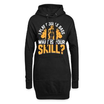 I Play Double Bass What Is Your Skill? Contrabassi - Hoodie-Kleid - Schwarz - Vorne