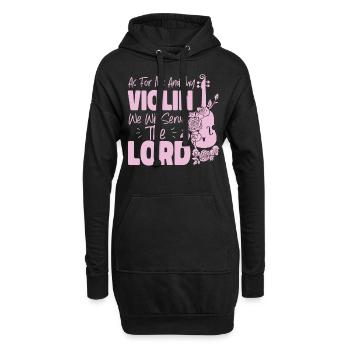 Violoniste Violoniste Jesus Faith - Sweat-shirt à capuche long Femme - noir - Devant