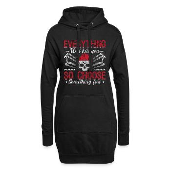 Métallurgiste Tout vous tuera alors métallurgiste - Sweat-shirt à capuche long Femme - noir - Devant