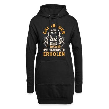 Galabauer macht keine Pause Gartenbau Galabau - Hoodie-Kleid - Schwarz - Vorne