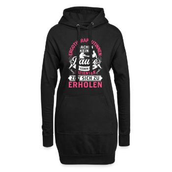 Ergotherapeutin macht keine Pause Ergotherapie - Hoodie-Kleid - Schwarz - Vorne