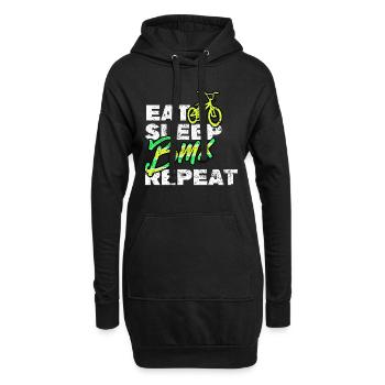 BMX / Bmx Fahrrad / Fahrrad / Geschenk / Radfahrer - Hoodie-Kleid - Schwarz - Vorne