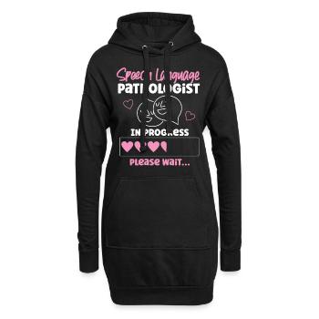Assistant orthophoniste - Sweat-shirt à capuche long Femme - noir - Devant