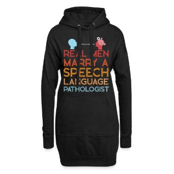 Speech Therapist Therapy Assistant - Hoodie-Kleid - Schwarz - Vorne