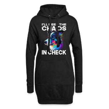 Border Collie - Amoureux des chiens - Propriétaires de chiens - Sweat-shirt à capuche long Femme - noir - Devant