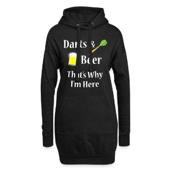 Darts Beer Funny pour Dart Playerdarts compétitionh - Sweat-shirt à capuche long Femme - noir - Devant