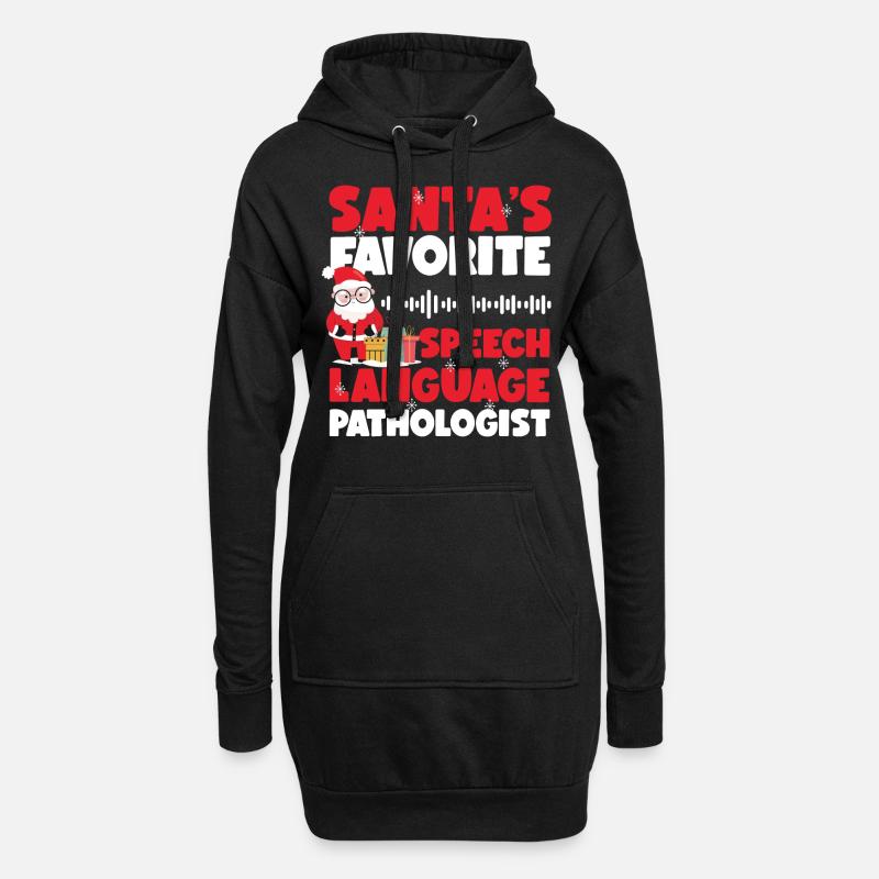 Speech Therapist Therapy Assistant - Hoodie-Kleid - Schwarz