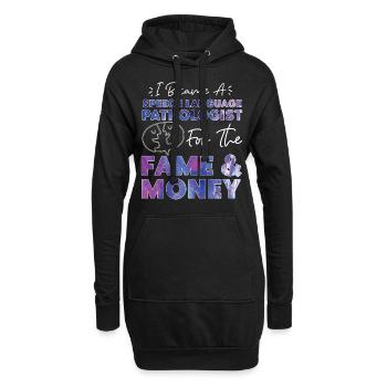 Speech Therapist Therapy Assistant - Hoodie-Kleid - Schwarz - Vorne