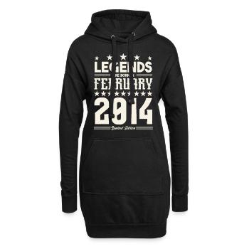 Gift Legend February 2014. Gift February 2014. - Hoodie Dress - black - Front