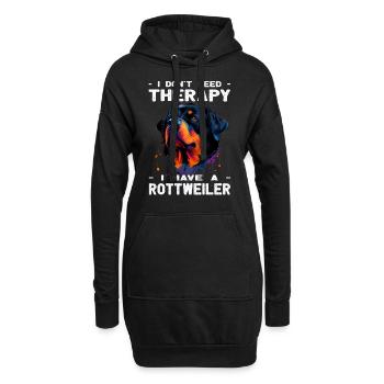 Rottweiler - Amoureux des chiens - Propriétaires de chiens - Sweat-shirt à capuche long Femme - noir - Devant