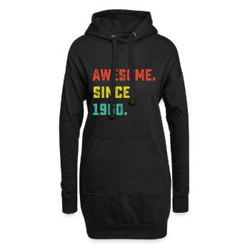 62ème anniversaire cadeau vintage génial depuis 1960 62 y - Sweat-shirt à capuche long Femme - noir - Devant