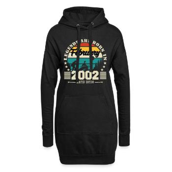 February 2002. Birthday gift February 2002. - Hoodie Dress - black - Front