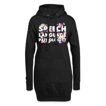 Speech Therapist Therapy Assistant - Hoodie-Kleid - Schwarz - Vorne