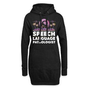 Speech Therapist Therapy Assistant - Hoodie-Kleid - Schwarz - Vorne