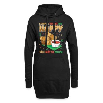 Lumpia Philippines Filipino Food - Sweat-shirt à capuche long Femme - noir - Devant