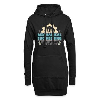 Mechanical Engineering It's Like Civil Engineer - Hoodie-Kleid - Schwarz - Vorne