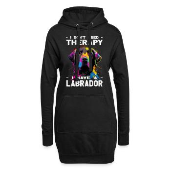 Labrador - Hundeliebhaber - Hundebesitzer - Hoodie-Kleid - Schwarz - Vorne
