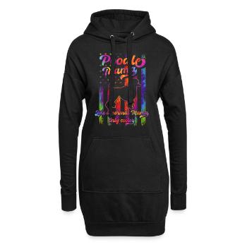 Caniche - Amoureux des chiens - Propriétaires de chiens - Sweat-shirt à capuche long Femme - noir - Devant