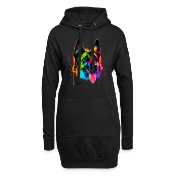 Malinois - Hundeliebhaber - Hundebesitzer - Hoodie-Kleid - Schwarz - Vorne