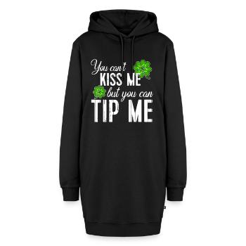 Lustige St Patricks Day Idee Kellnerin Barkeeper Wait - Hoodie-Kleid - Schwarz - Vorne
