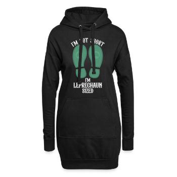 I'm Not Short I'm Leprechaun Sized - Hoodie-Kleid - Schwarz - Vorne