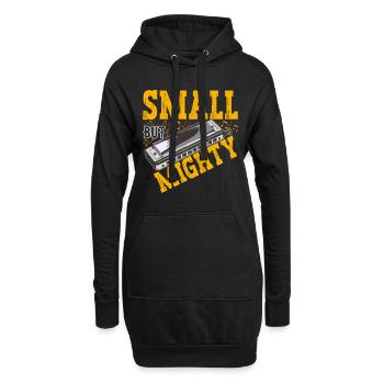 Harmonika Mundharmonika - Hoodie-Kleid - Schwarz - Vorne