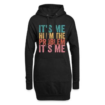 Es ist ich Hallo ich bin das Problem Es ist ich Vintageholidays b - Hoodie-Kleid - Schwarz - Vorne