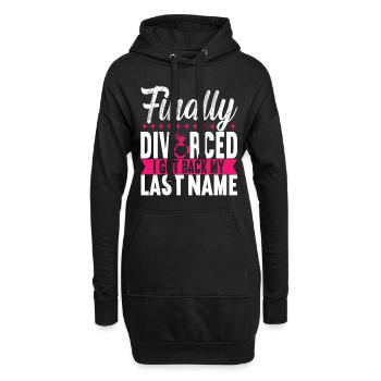 Scheidung Geschieden - Hoodie-Kleid - Schwarz - Vorne