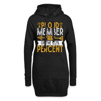 Radio amateur Opérateur radio amateur - Sweat-shirt à capuche long Femme - noir - Devant