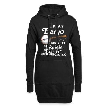 Banjo Shirts For Men Bluegrass Appalachia Folk - Hoodie-Kleid - Schwarz - Vorne