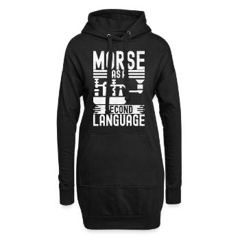 Ham Radio Ham Funker - Hoodie-Kleid - Schwarz - Vorne