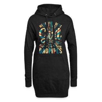 Bagpipe Musician Let This Girl Show You How To Pla - Hoodie-Kleid - Schwarz - Vorne