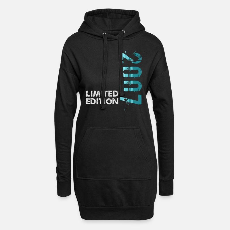 2007 Limited Edition - Hoodie-Kleid - Schwarz