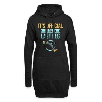 Beinprothese Beinamputation Amputiertes Bein amputiertes Bein - Hoodie-Kleid - Schwarz - Vorne