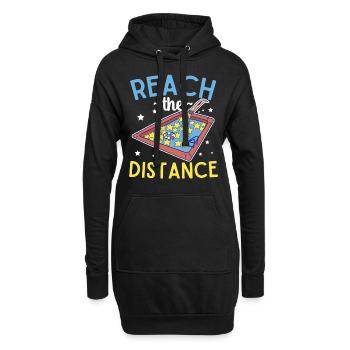Erreichen Sie Die Entfernung Pool Tauchen - Hoodie-Kleid - Schwarz - Vorne