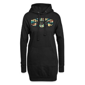 Best Bagpiper Bagpipe Lover Best Bagpiping Player - Hoodie Dress - black - Front